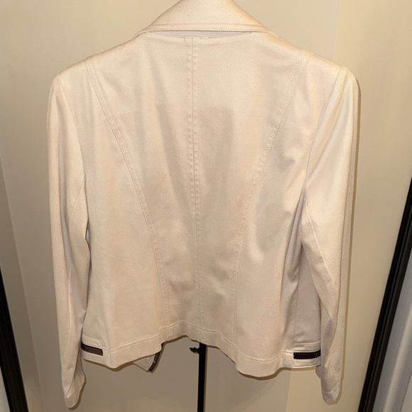 Vex White Biker Jacket - Picture 4 of 5
